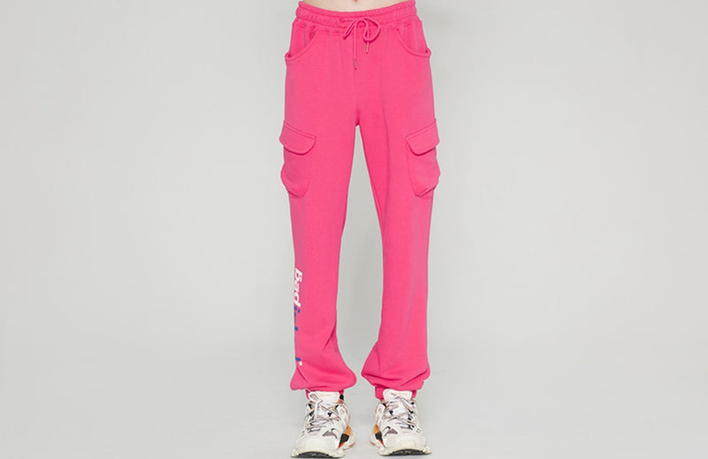 ベドインベド(BADINBAD)NEON POCKET SWEATPANTS_PINK