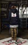 ベドインベド(BADINBAD) I AM BAD hoodie_Navy