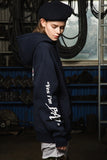 ベドインベド(BADINBAD) I AM BAD hoodie_Navy