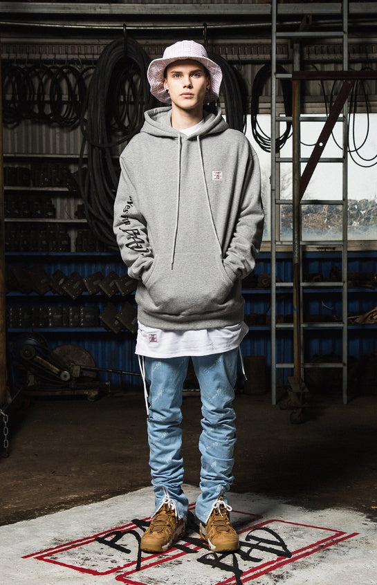 ベドインベド(BADINBAD) I AM BAD Hoodie_Gray