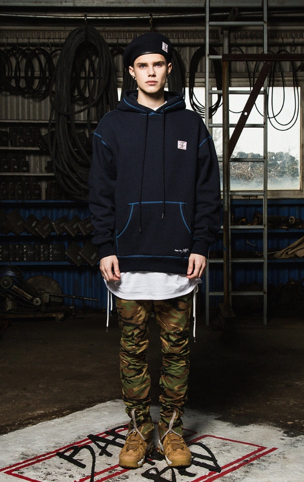 ベドインベド(BADINBAD)Other Way hoodie_Navy