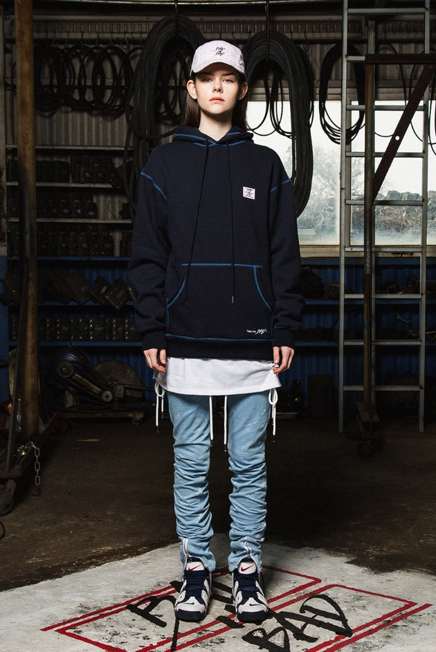 ベドインベド(BADINBAD)Other Way hoodie_Navy