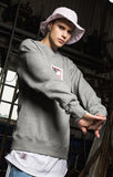 ベドインベド(BADINBAD)Tabs Logo Sweat Shirt_Gray