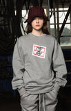 ベドインベド(BADINBAD)Tabs Logo Sweat Shirt_Gray