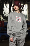 ベドインベド(BADINBAD)Tabs Logo Sweat Shirt_Gray