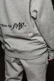 ベドインベド(BADINBAD)Tabs Logo Sweat Shirt_Gray