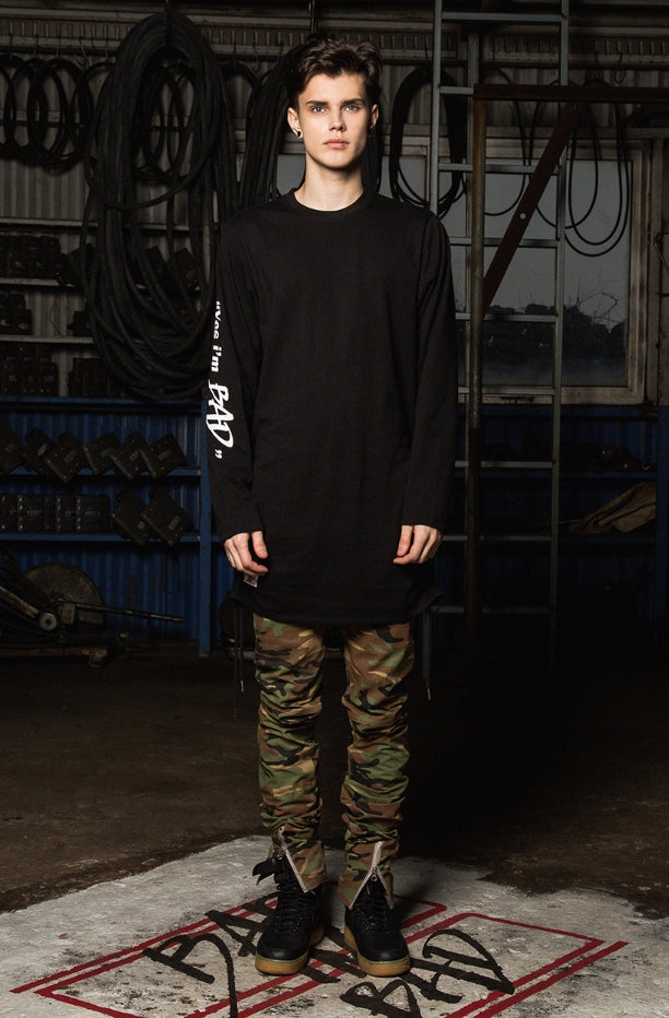 ベドインベド(BADINBAD)I AM BAD Long Sleeve_Black