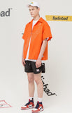 ベドインベド(BADINBAD)Outline Font Shirt_Orange