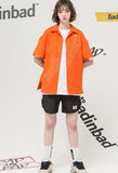 ベドインベド(BADINBAD)Outline Font Shirt_Orange