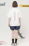 ベドインベド(BADINBAD)Outline Font Shirt_White