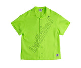 ベドインベド(BADINBAD)Outline Font Shirt_Lime