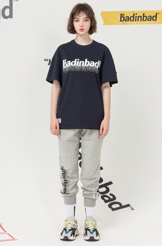 ベドインベド(BADINBAD)After Images T Shirt_Navy