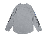 ベドインベド(BADINBAD)Logo Lettering Long Sleeve_Grey