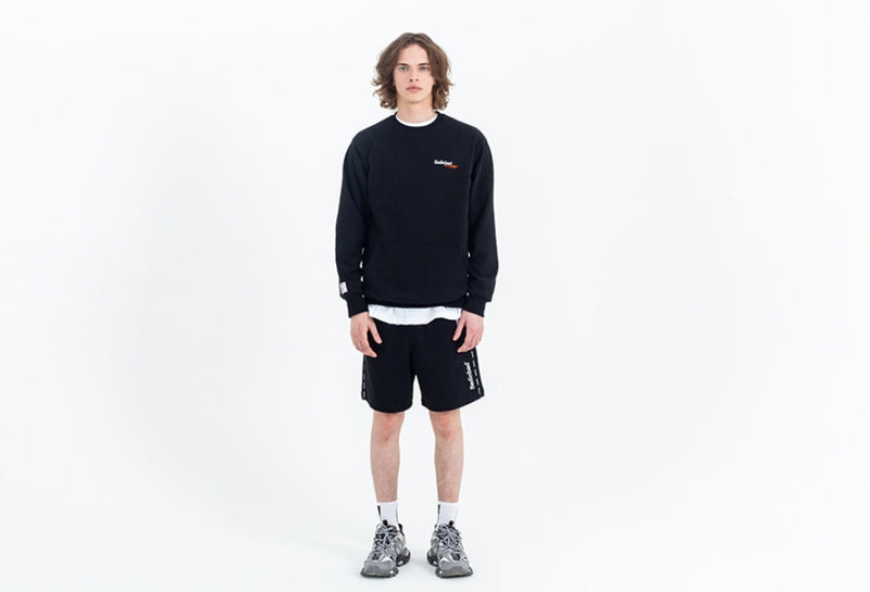 ベドインベド(BADINBAD)Front Pocket Sweat Shirt_Black