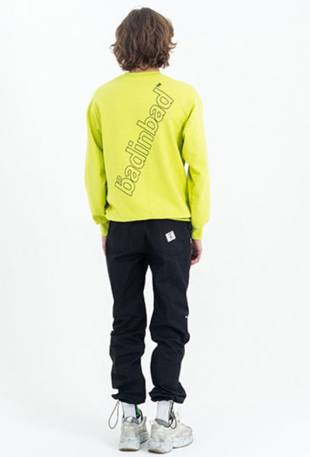 ベドインベド(BADINBAD)Front Pocket Sweat Shirt_Green