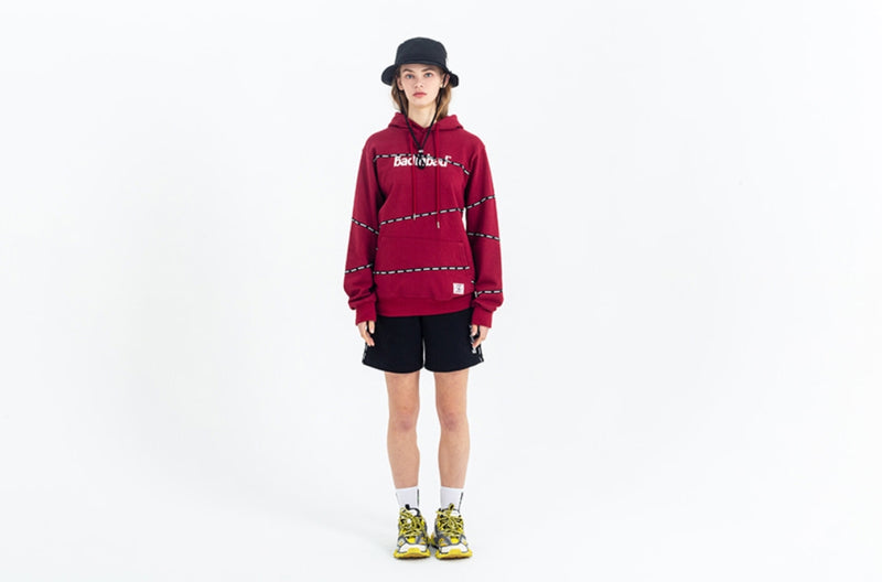 ベドインベド(BADINBAD)DOUBLENESS Logo Hoodie_Burgundy