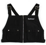 ベドインベド(BADINBAD)UTILITY Zip Up Vest_Black