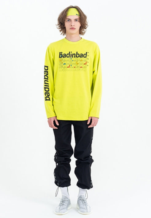 ベドインベド(BADINBAD)MULTIPLEX Logo Long Sleeve_Green
