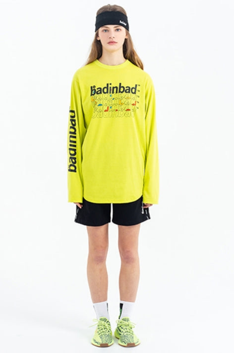 ベドインベド(BADINBAD)MULTIPLEX Logo Long Sleeve_Green