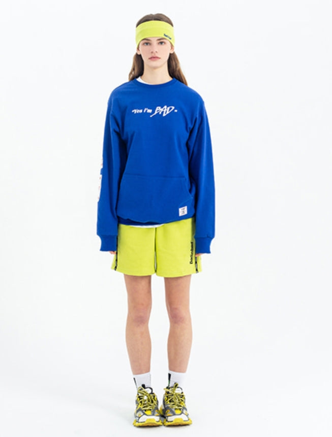 ベドインベド(BADINBAD)YES I AM BAD Sweat Shirt_Blue