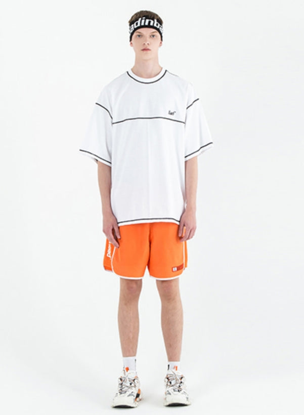 ベドインベド(BADINBAD) Out Stitch T Shirt_White