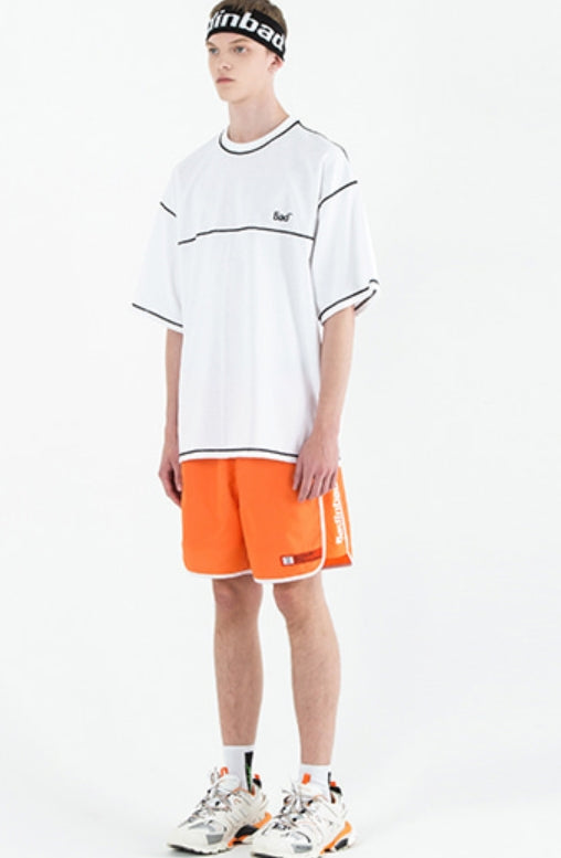 ベドインベド(BADINBAD) Out Stitch T Shirt_White