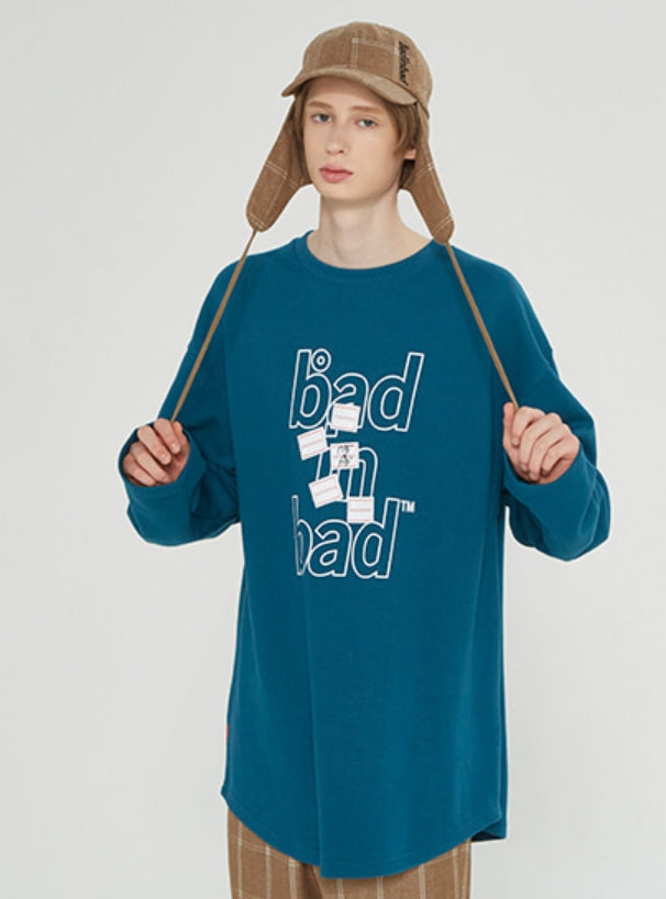 ベドインベド(BADINBAD)MULTI LOGO LONG SLEEVE_GREEN