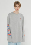 ベドインベド(BADINBAD)EXPRESS LOGO LONG SLEEVE_GREY