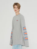 ベドインベド(BADINBAD)EXPRESS LOGO LONG SLEEVE_GREY