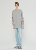 ベドインベド(BADINBAD)EXPRESS LOGO LONG SLEEVE_GREY