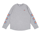 ベドインベド(BADINBAD)EXPRESS LOGO LONG SLEEVE_GREY