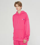 ベドインベド(BADINBAD) BACK LINE LOGO HOODIE_PINK