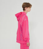 ベドインベド(BADINBAD) BACK LINE LOGO HOODIE_PINK