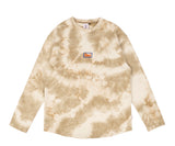 ベドインベド(BADINBAD) TIE DYE LOGO LONG SLEEVE_OATMEAL