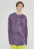 ベドインベド(BADINBAD) TIE DYE LOGO LONG SLEEVE_PURPLE