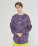 ベドインベド(BADINBAD) TIE DYE LOGO LONG SLEEVE_PURPLE