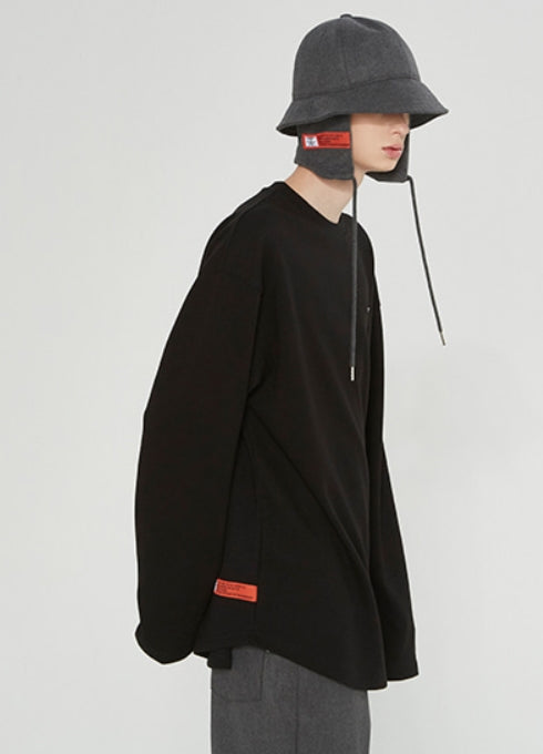 ベドインベド(BADINBAD) GALLERY LOGO LONG SLEEVE_BLACK