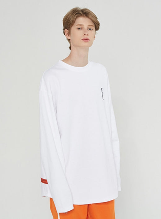 ベドインベド(BADINBAD) GALLERY LOGO LONG SLEEVE_WHITE