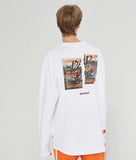ベドインベド(BADINBAD) GALLERY LOGO LONG SLEEVE_WHITE