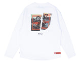 ベドインベド(BADINBAD) GALLERY LOGO LONG SLEEVE_WHITE