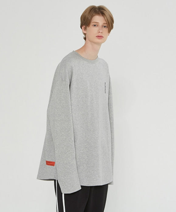ベドインベド(BADINBAD) GALLERY LOGO LONG SLEEVE_GREY