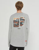 ベドインベド(BADINBAD) GALLERY LOGO LONG SLEEVE_GREY