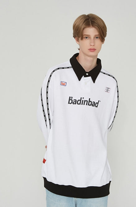ベドインベド(BADINBAD) LOGO SPORT POLO_WHITE