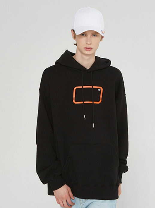 ベドインベド(BADINBAD) EXPRESS FRAME LOGO HOODIE_BLACK