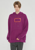 ベドインベド(BADINBAD) EXPRESS FRAME LOGO HOODIE_PURPLE