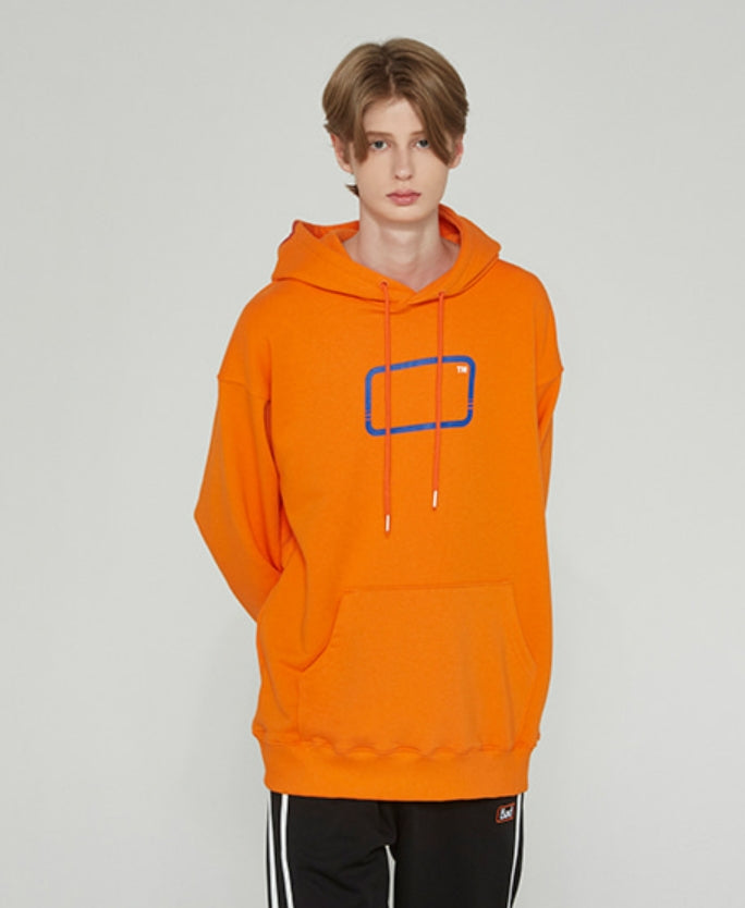 ベドインベド(BADINBAD) EXPRESS FRAME LOGO HOODIE_ORANGE