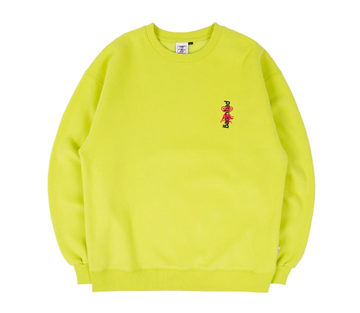 ベドインベド(BADINBAD)[BIB X CHO CORE]NAPOLEON SWEATSHIRT_LIGHT GREEN