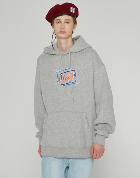 ベドインベド(BADINBAD) DIMENSION LOGO HOODIE_GREY