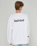 ベドインベド(BADINBAD)BASIC LOGO SWEATSHIRT_WHITE