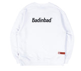 ベドインベド(BADINBAD)BASIC LOGO SWEATSHIRT_WHITE